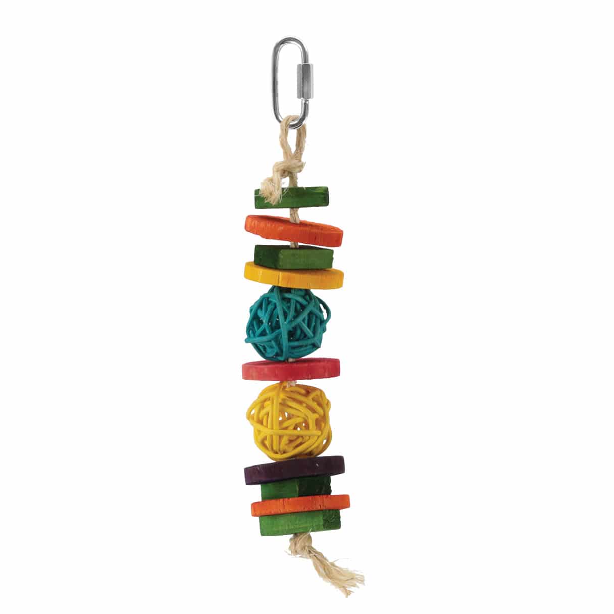 HARI SMART.PLAY Enrichment Parrot Toy - Wicker Wood Fun - The Pet Source