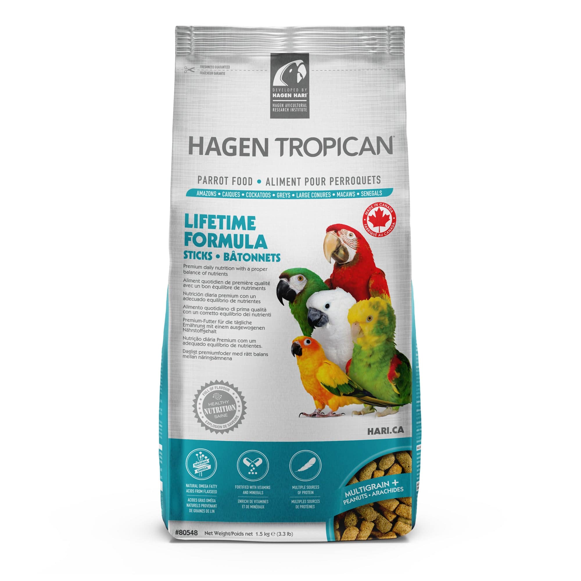 Tropican Lifetime Formula for Parrots Sticks - 3.5lb - The Pet Source