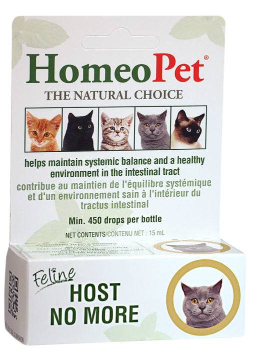 HomeoPet Feline Host No More - 15ml - The Pet Source