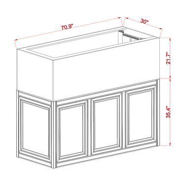 Innovative Marine INT 200 Gallon Peninsula Complete Reef System - Made To Order - White
