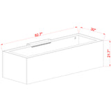 Innovative Marine EXT 240 Gallon Aquarium w/ APS Stand - Made To Order - Black