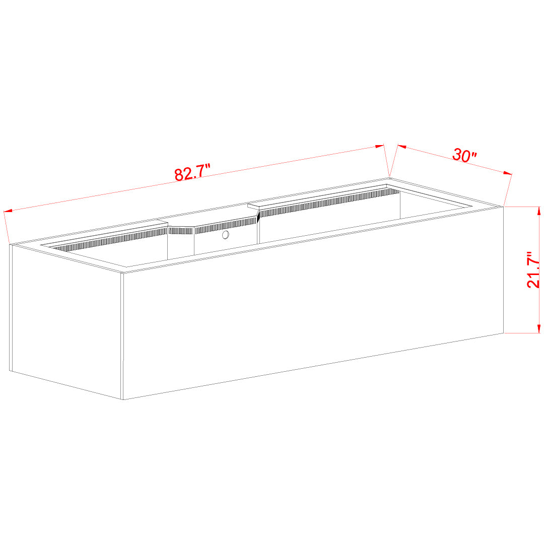 Innovative Marine INT 240 Gallon Aquarium w/ APS Stand - Made To Order - Black