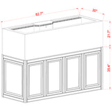 Innovative Marine INT 240 Gallon Aquarium w/ APS Stand - Made To Order - Black