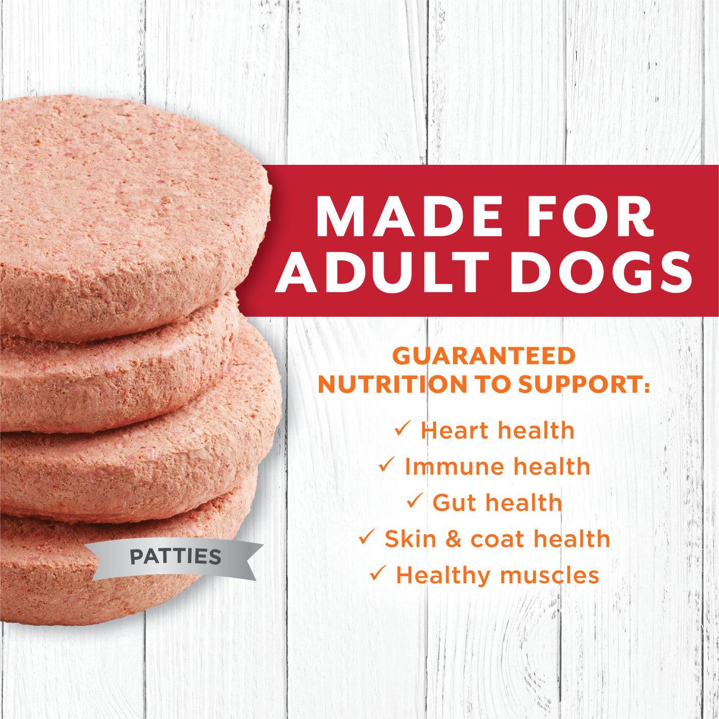 Instinct Raw Longevity Frozen Patties Grass-Fed Adult Dog Food Beef - 6lb - The Pet Source