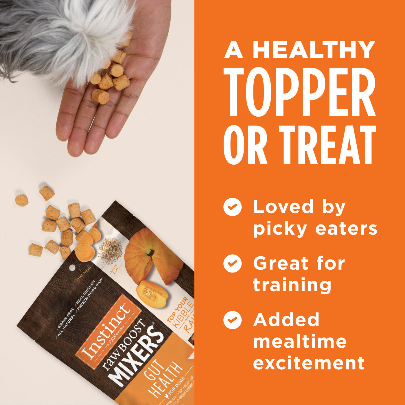 Instinct Raw Boost Mixers Gut Health Dog Food Topper - 12.5oz
