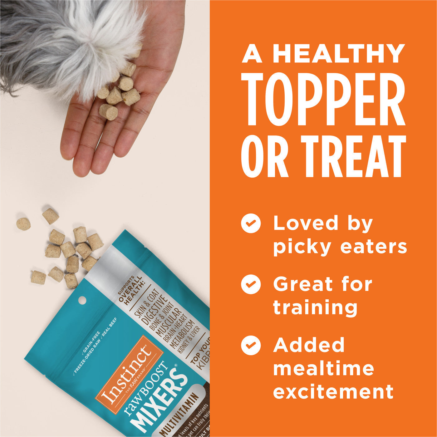 Instinct Raw Boost Mixers Multivitamin for Adult Dogs Food Topper - 5.5oz