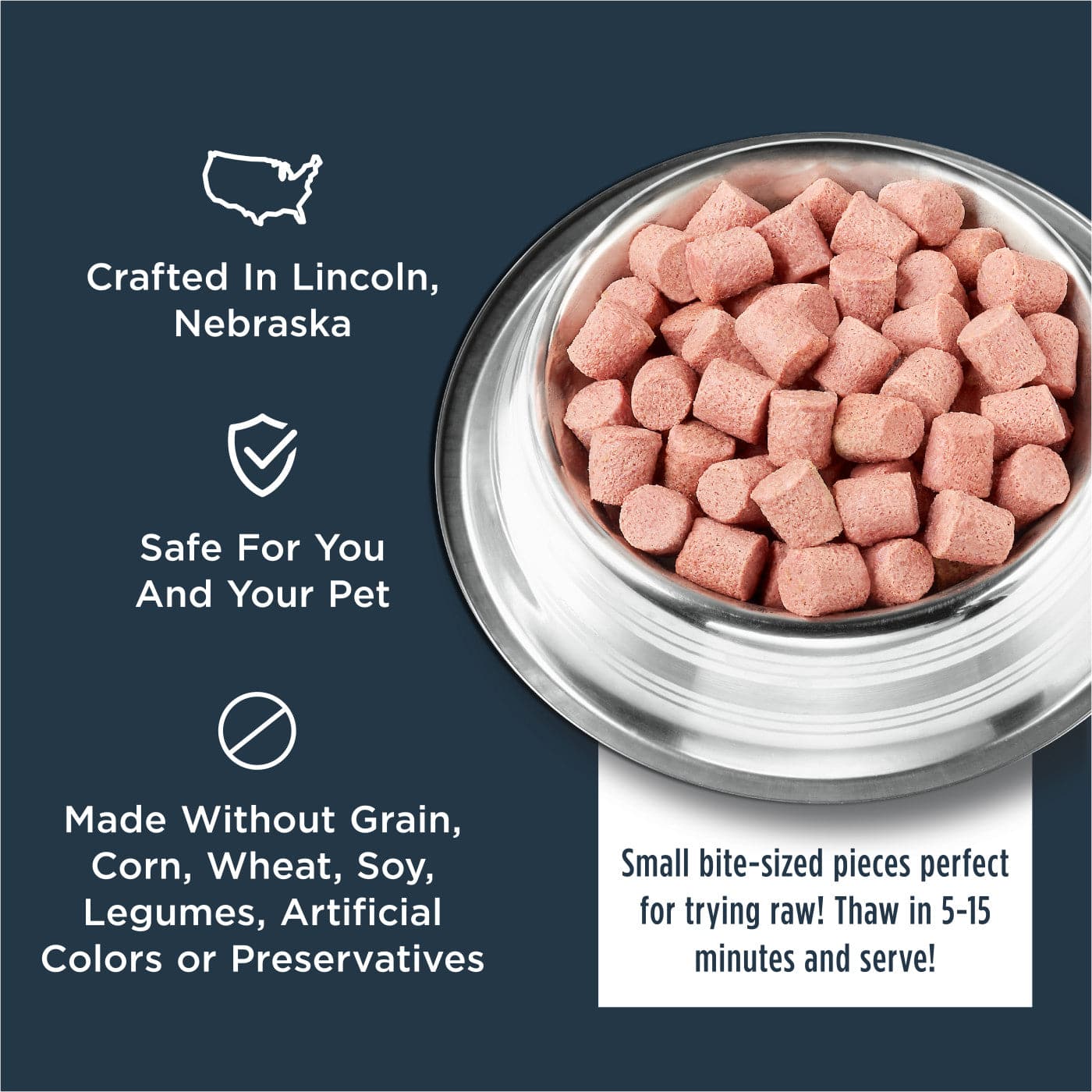 Instinct Raw Frozen Bites Adult Dog Food Grass-Fed Lamb - 2.7lb - The Pet Source