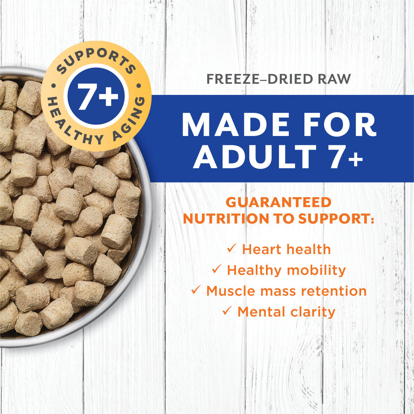 Instinct Raw Longevity Freeze Dried Bites Adult 7+ Dog Food Beef - 5oz