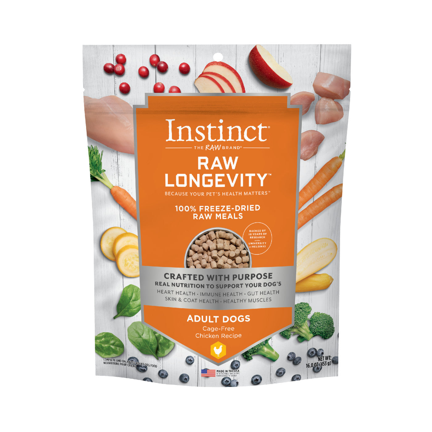 Instinct Raw Longevity Freeze Dried Bites Adult Dog Food Chicken - 5oz