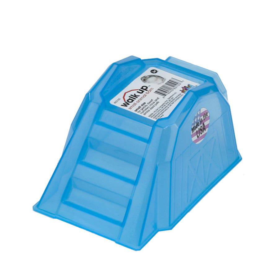 JW Pet Walk Up Barn for Small Animals Blue - The Pet Source