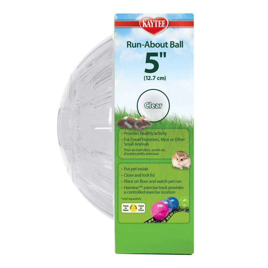 Kaytee Giant Run-About Mini Exercise Ball Clear - 5 inch - The Pet Source