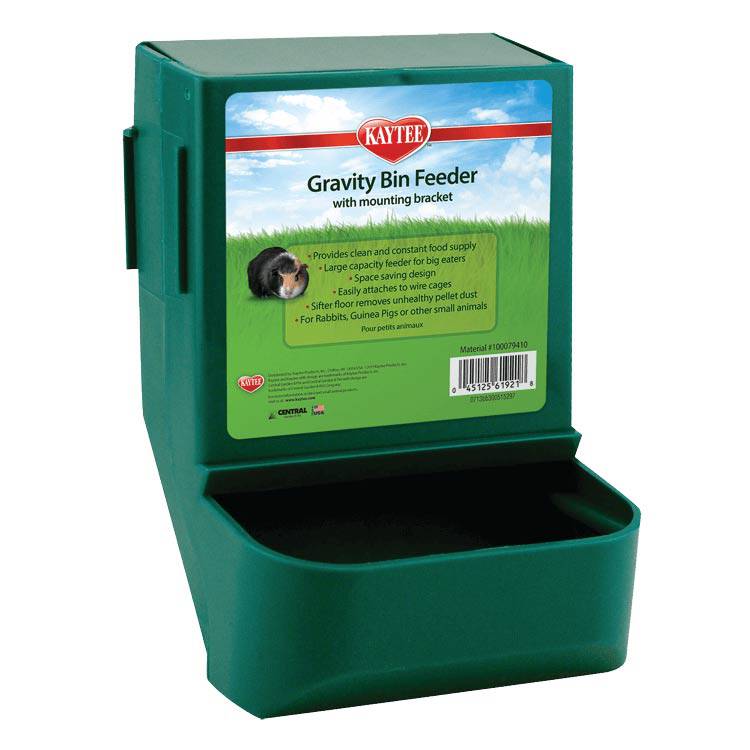 Kaytee Gravity Bin Feeder With Bracket - The Pet Source