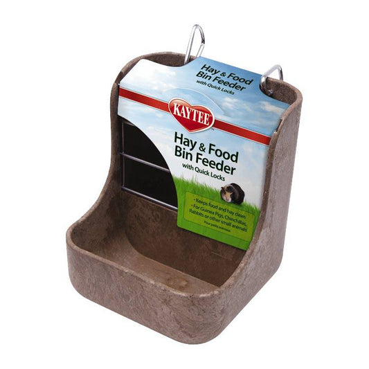 Kaytee Hay & Food Bin Feeder With Quick Locks - The Pet Source