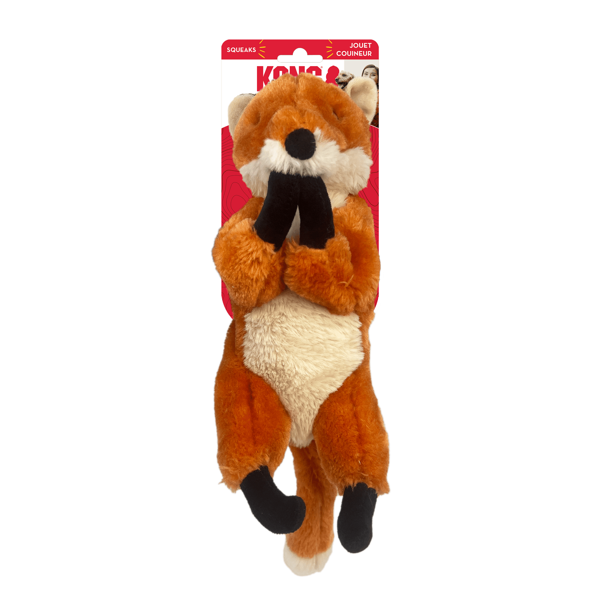 Kong Wild Low Stuff Fox Medium - The Pet Source