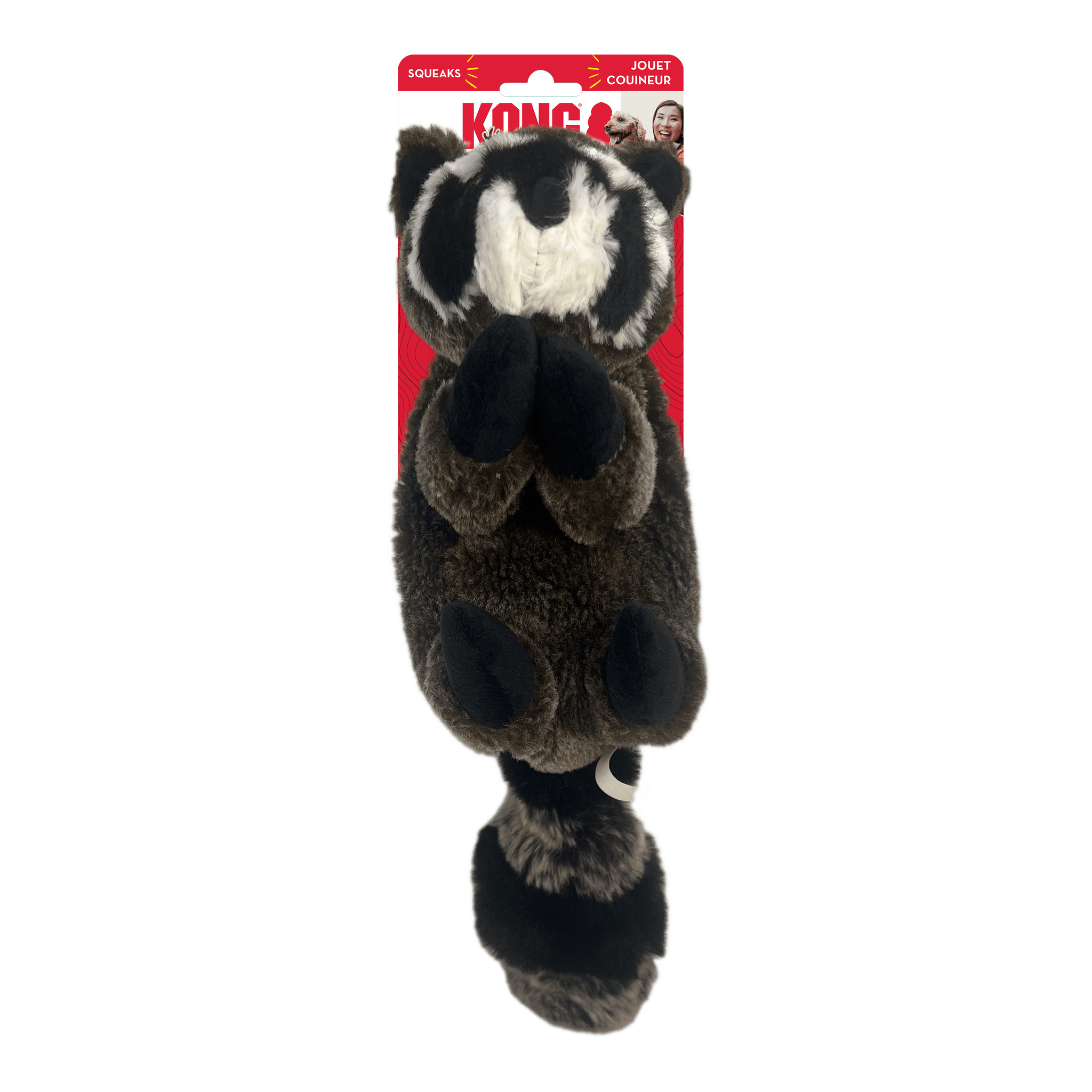 Kong Wild Low Stuff Raccoon Medium - The Pet Source