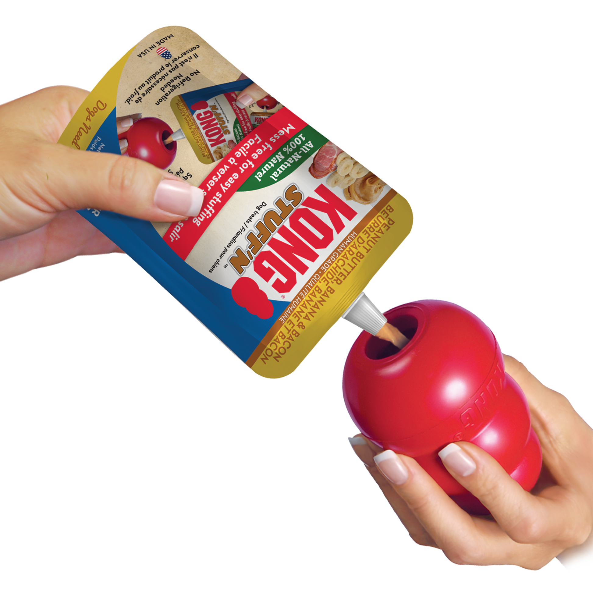 Kong Stuff'n Peanut Butter & Banana Dog Treat 6 oz - The Pet Source