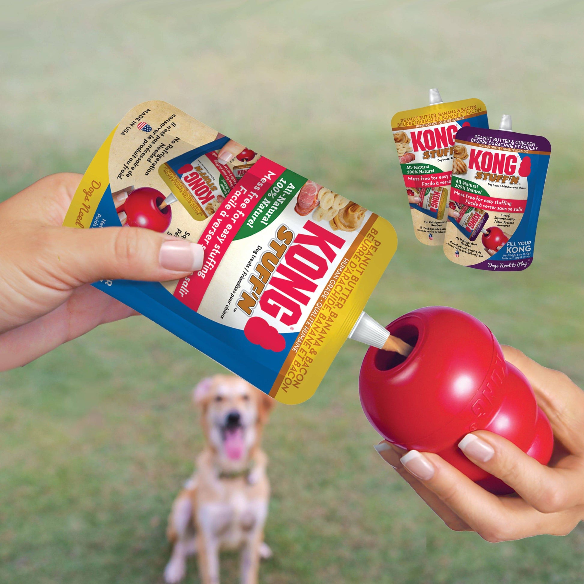 Kong Stuff'n Peanut Butter & Banana Dog Treat 6 oz - The Pet Source