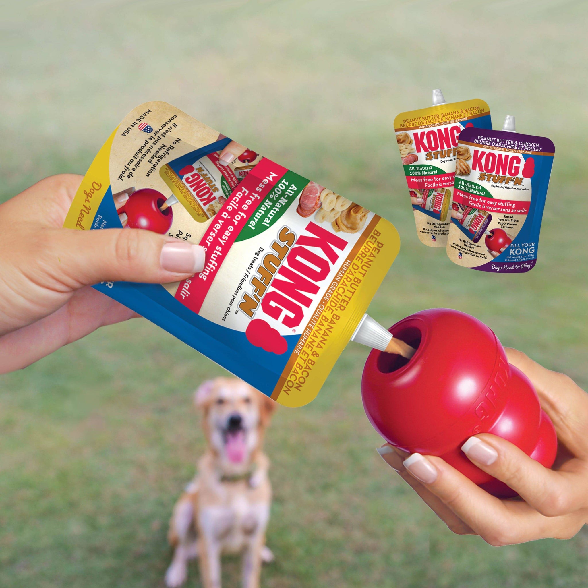 Kong Stuff'n Peanut Butter & Banana Dog Treat 6 oz - The Pet Source