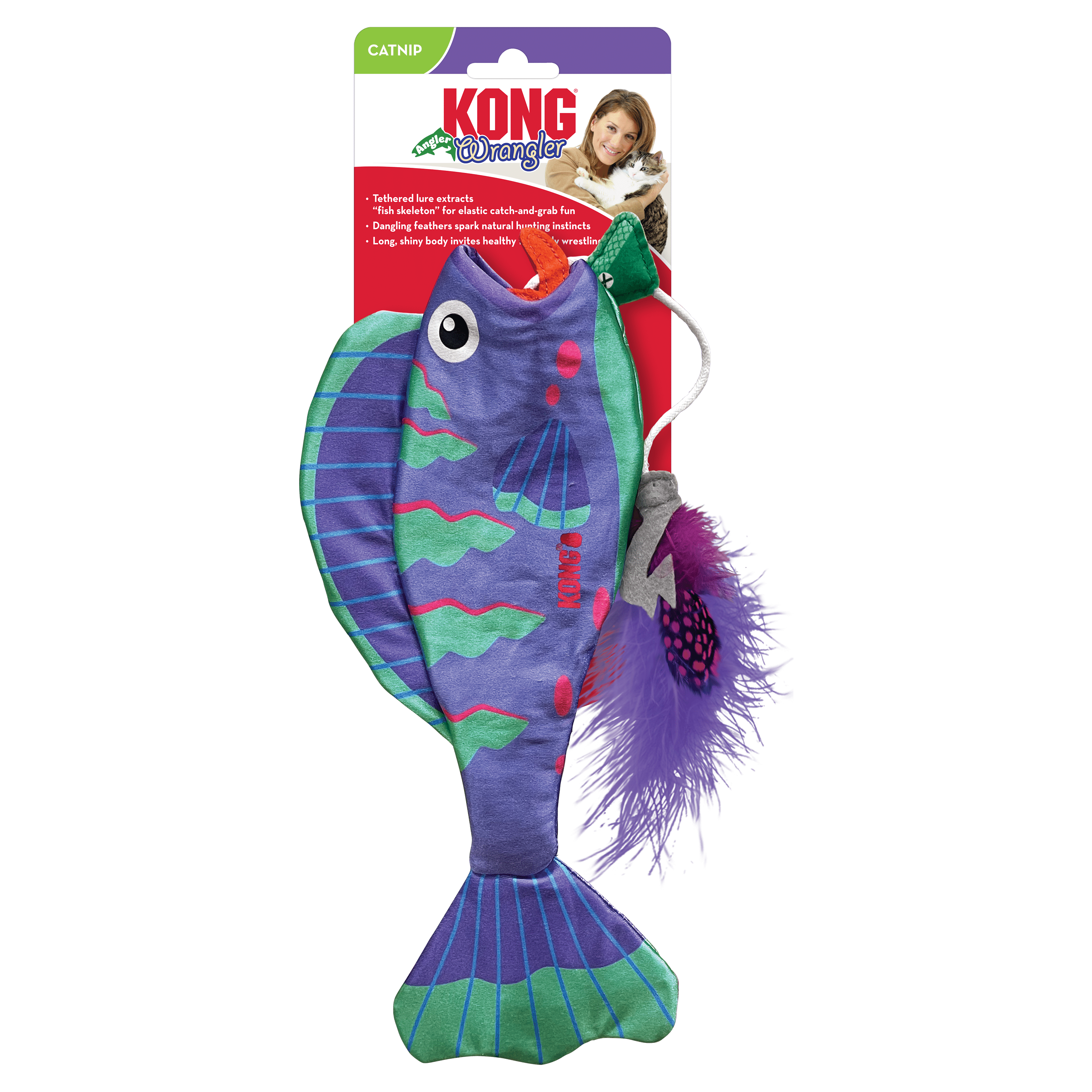 Kong Wrangler Angler Fish Assorted - The Pet Source