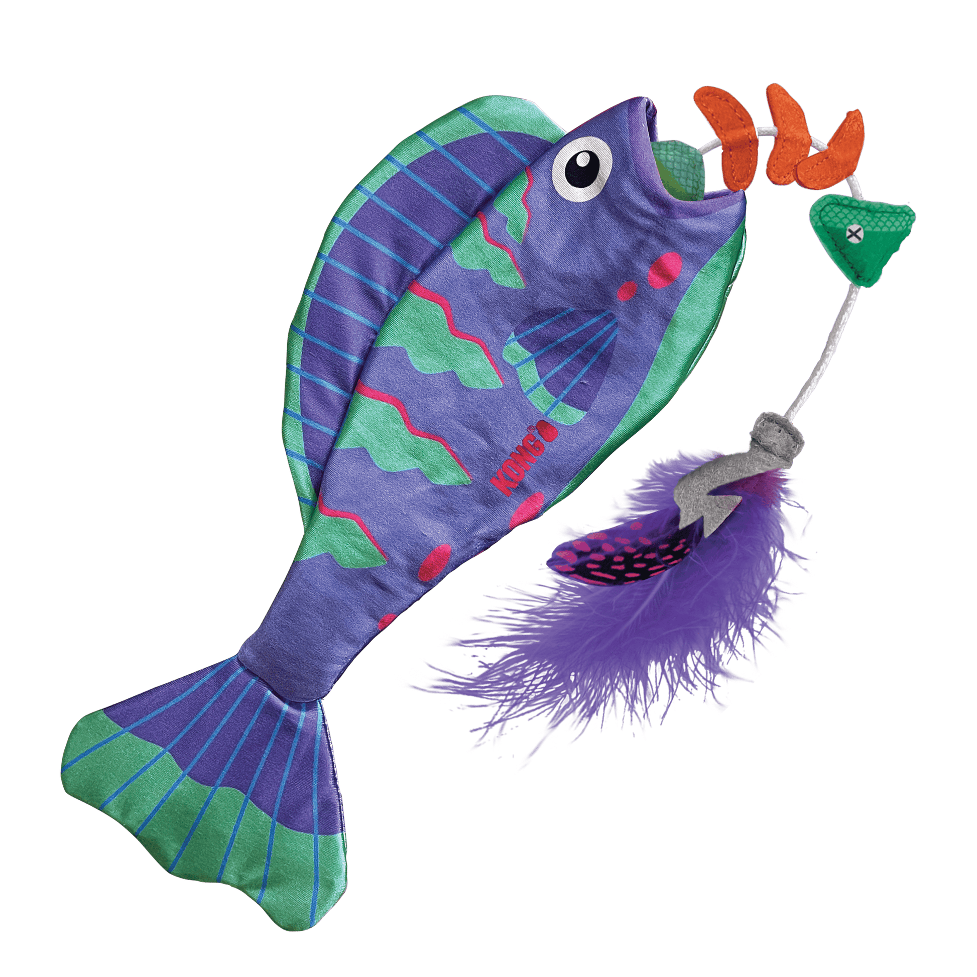 Kong Wrangler Angler Fish Assorted - The Pet Source