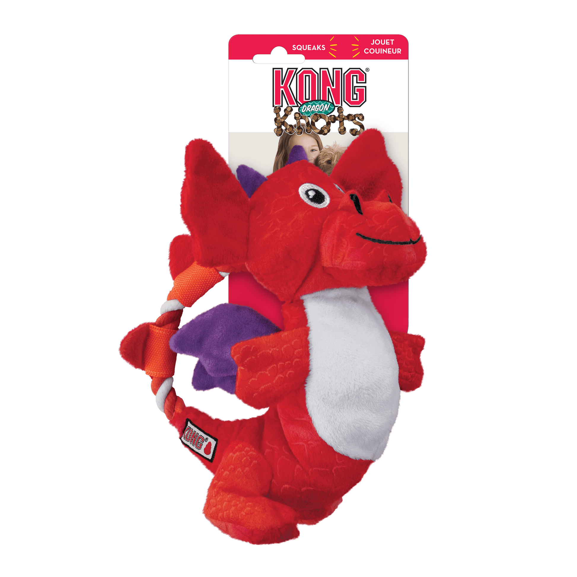 Kong Dragon Knots - Assorted Colors - Medium/Large - The Pet Source