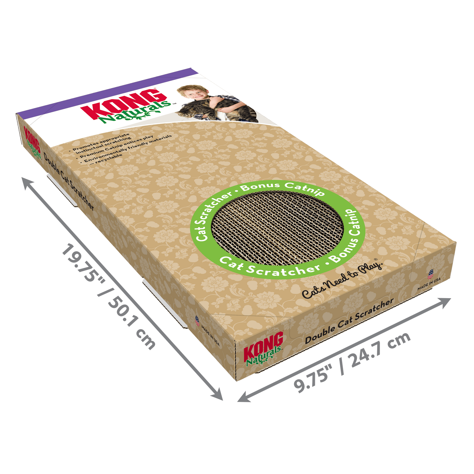 Kong Naturals Scratcher Double - The Pet Source