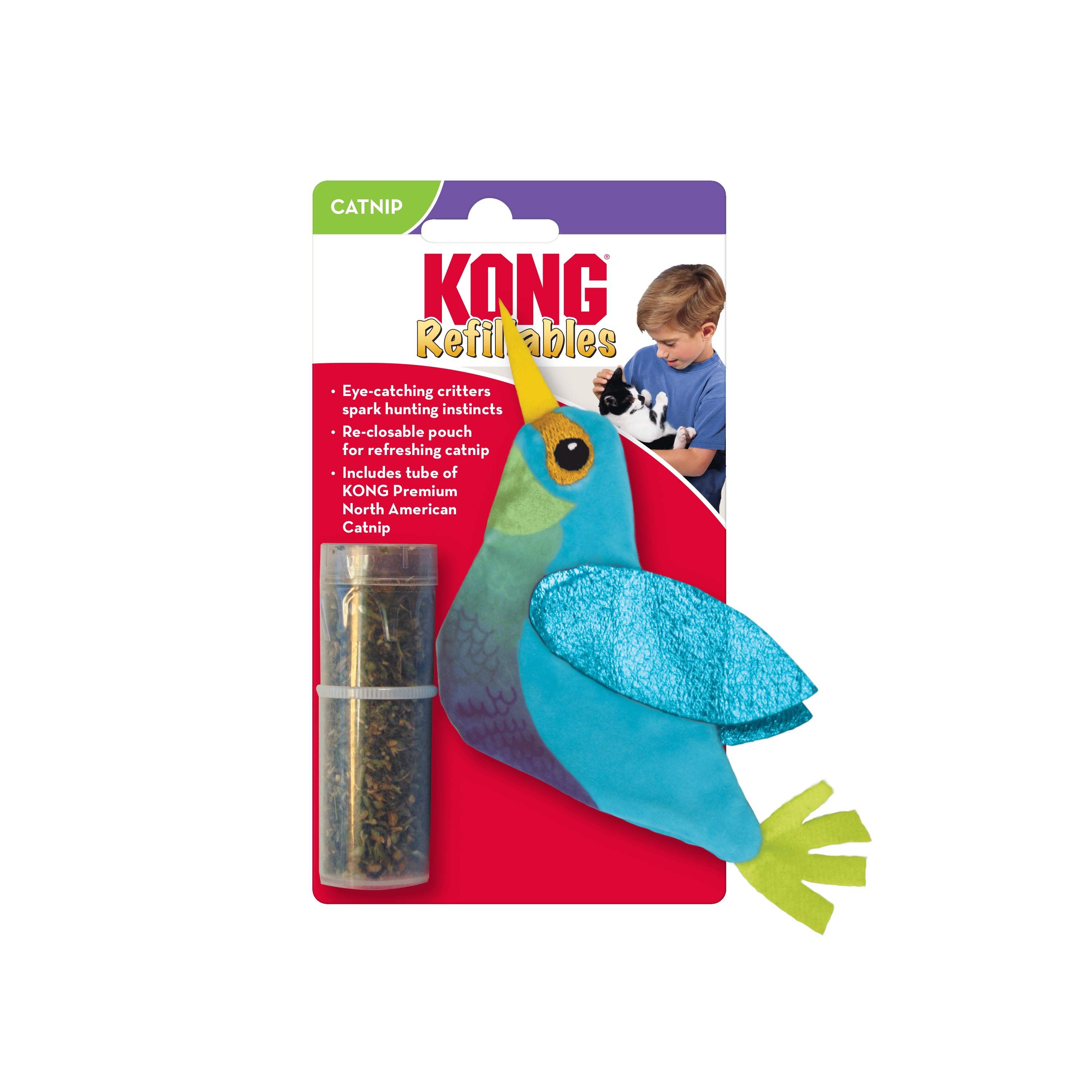 KONG Refillables Hummingbird Cat Toy - The Pet Source