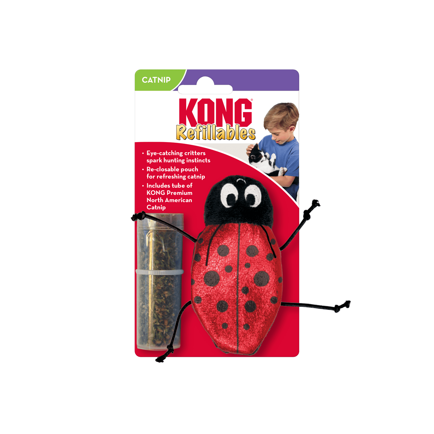 KONG Refillables Ladybug Cat Toy - The Pet Source