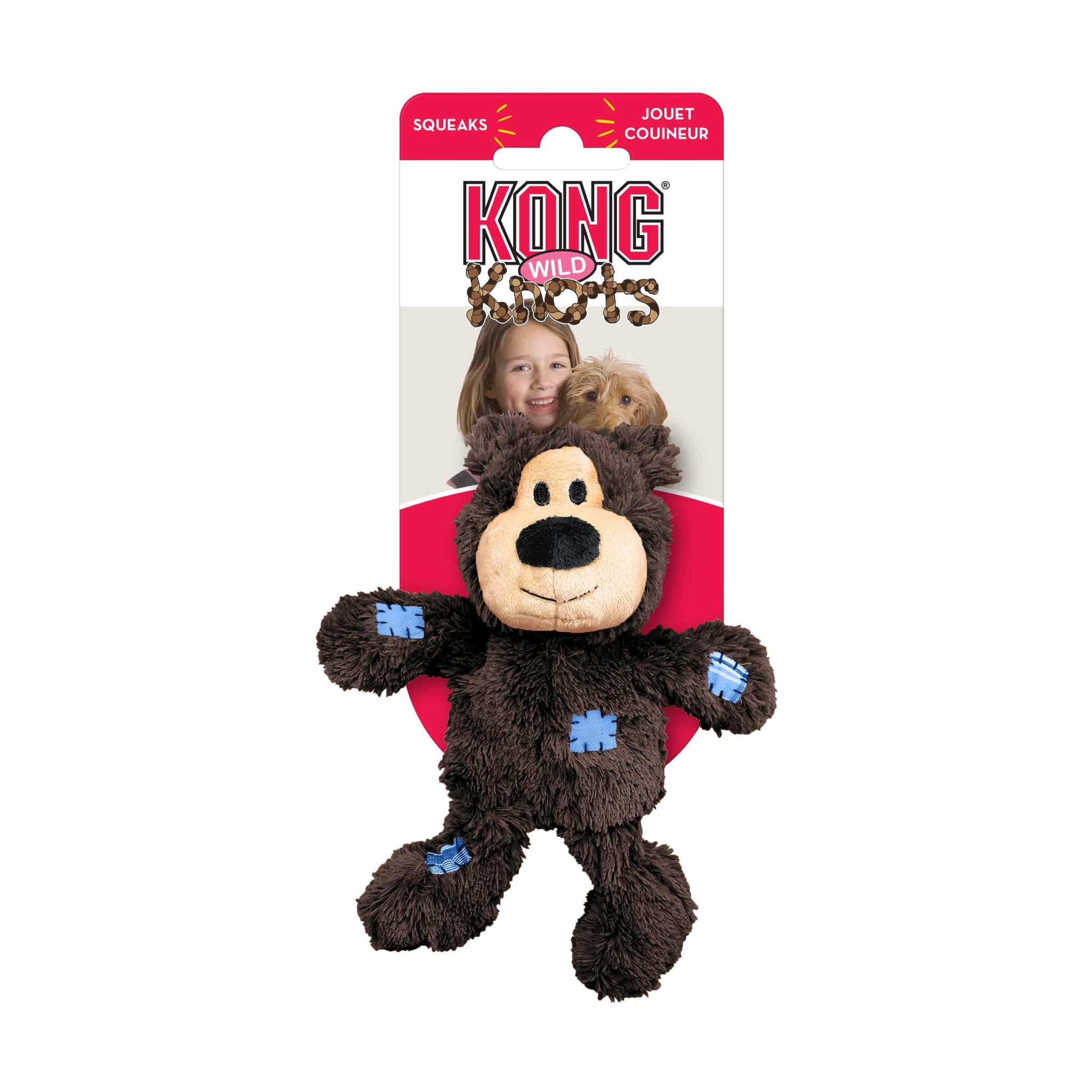 Kong Wild Knots Bear - Assorted Colors - Extra Small - The Pet Source