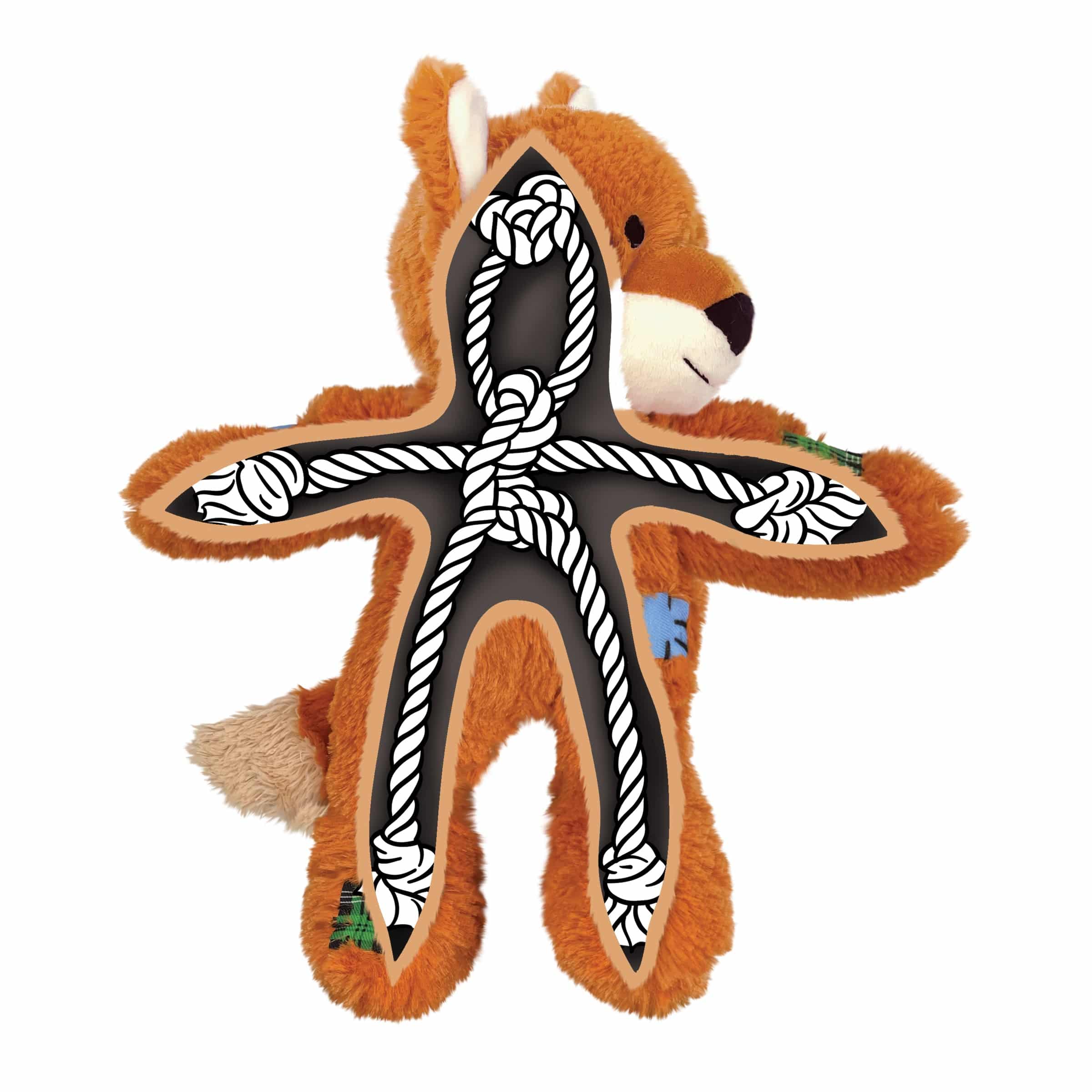 Kong Wild Knots Fox - Medium/Large - The Pet Source