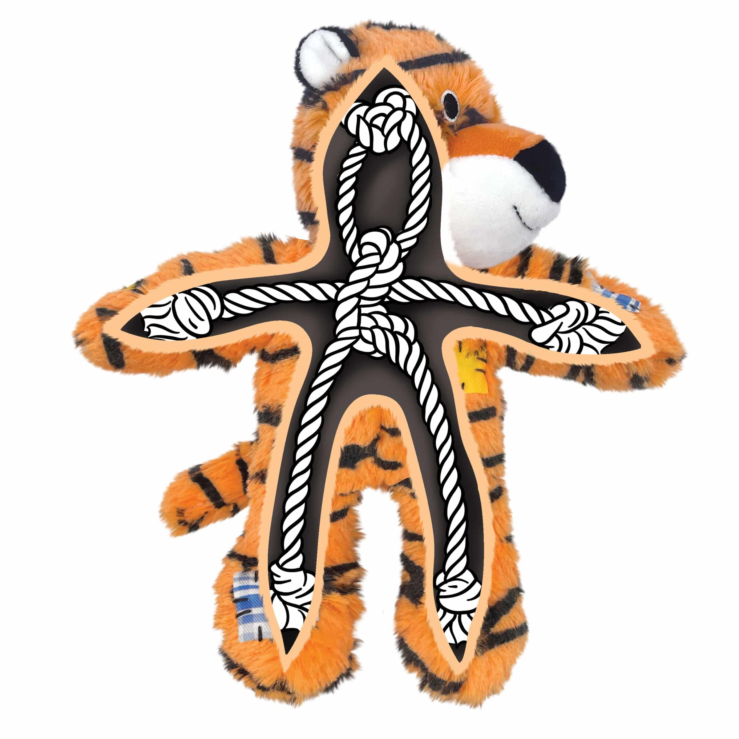 Kong Wild Knots Tiger - Medium/Large - The Pet Source