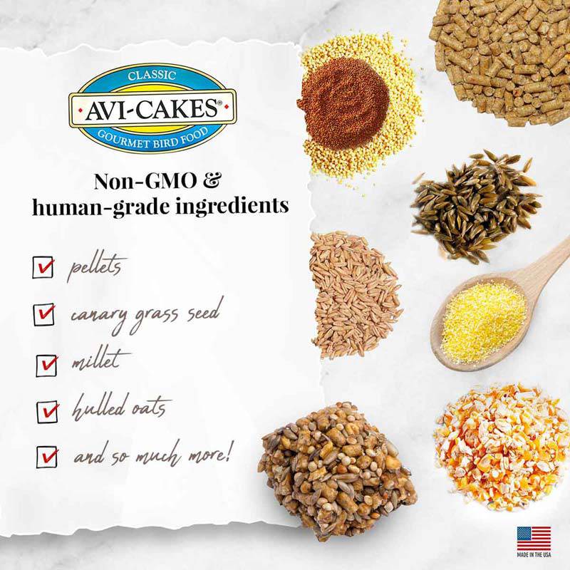 Lafeber Classic Avi-Cakes for Small Birds - 8oz - The Pet Source