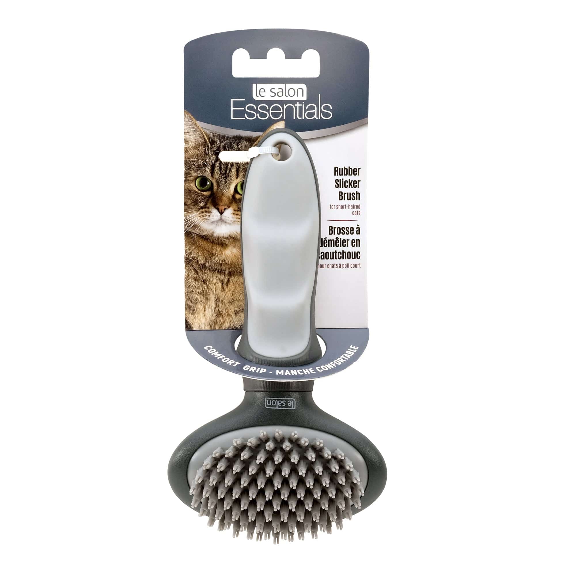 Le Salon Essentials Cat Rubber Slicker Brush - The Pet Source