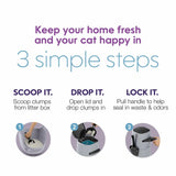 Litter Genie Plus Cat Litter Pail Disposal System - Black - The Pet Source