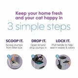 Litter Genie Plus Cat Litter Pail Disposal System - Silver - The Pet Source