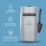 Litter Genie Plus Cat Litter Pail Disposal System - Silver - The Pet Source