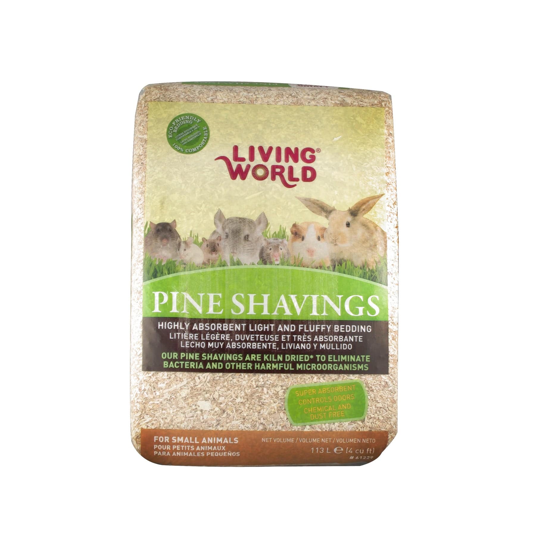 Living World Pine Shavings - 113 L - 4 cu ft - The Pet Source