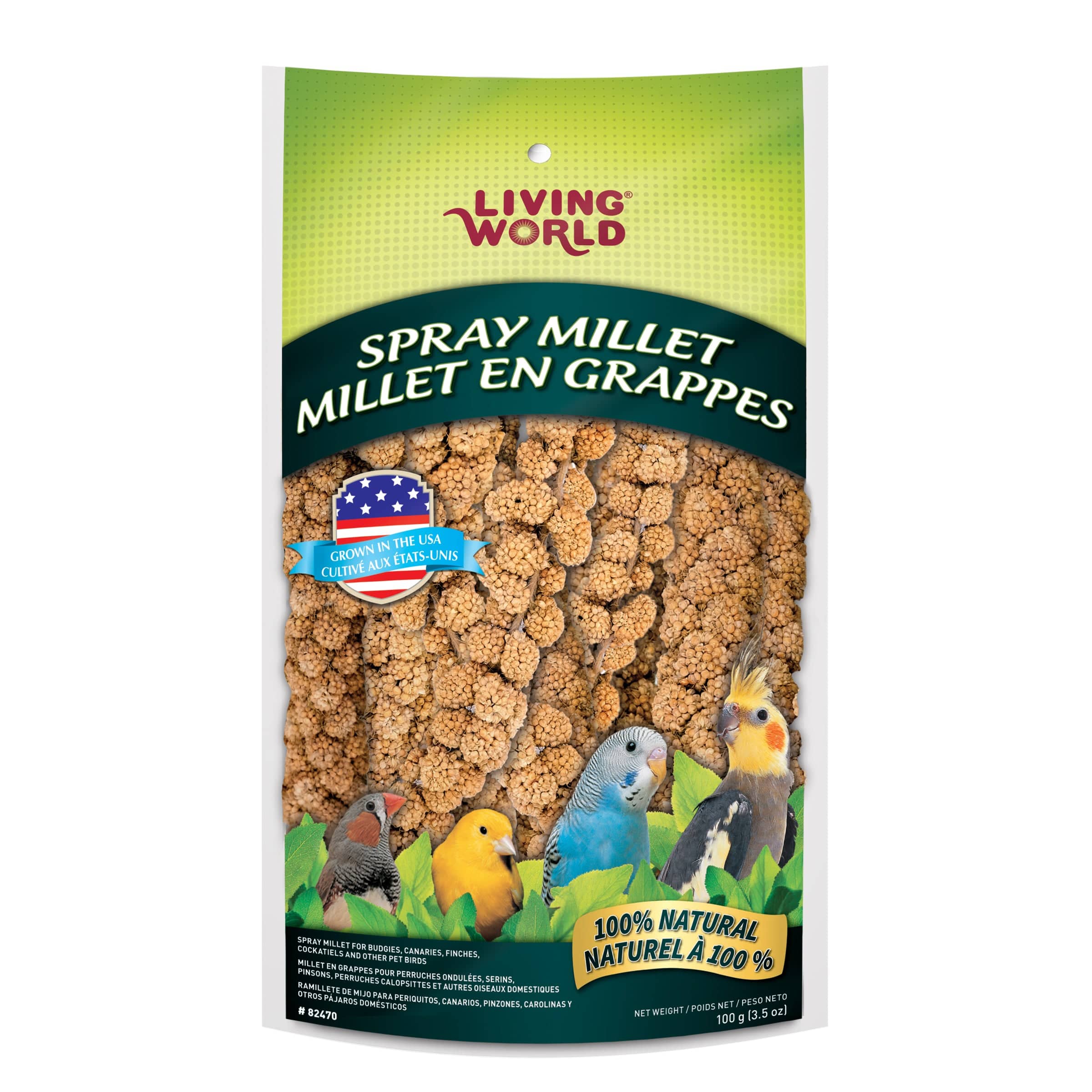 Living World Spray Millet Treat for Birds - 100g - The Pet Source