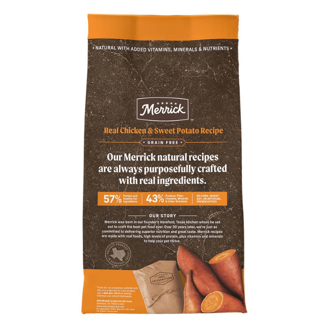 Merrick Real Chicken + Sweet Potato Recipe Adult Dog Food - The Pet Source
