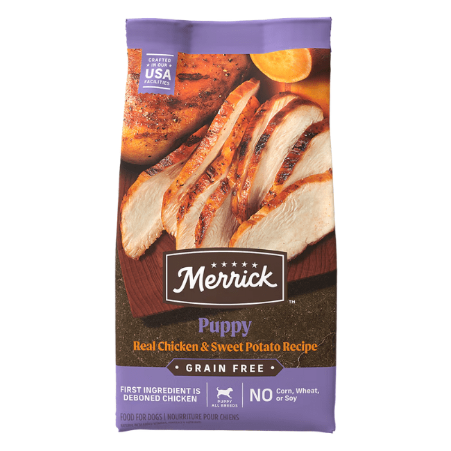 Merrick Real Chicken + Sweet Potato Puppy Recipe Puppy Food - The Pet Source
