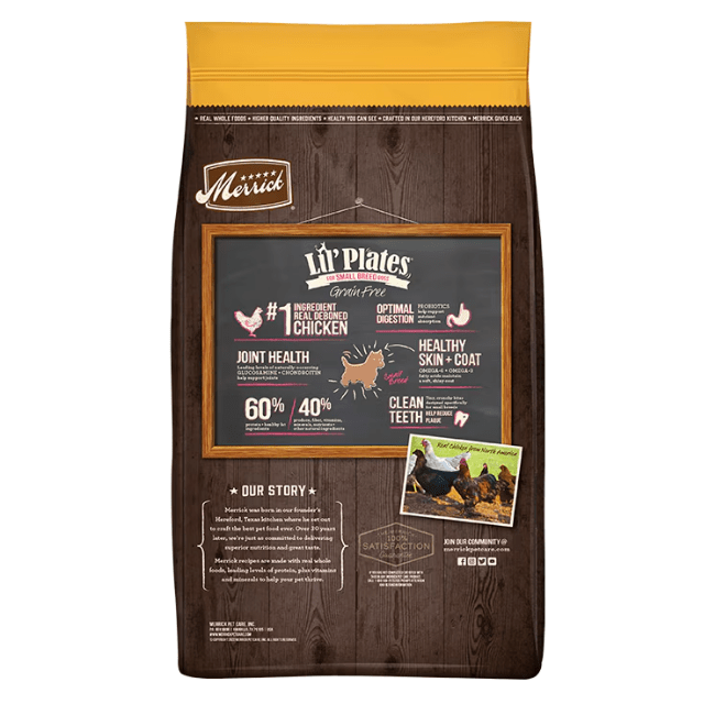 Merrick Lil' Plates Real Chicken + Sweet Potatoes Recipe Small Breed Adult Dog Food - The Pet Source
