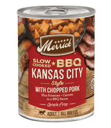 Merrick Slow-Cooked BBQ Kansas City Style with Chopped Pork Adult Dog Food - 12.7 oz - The Pet Source