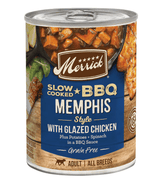 Merrick Slow-Cooked BBQ Memphis Style with Glazed Chicken Adult Dog Food - 12.7 oz - The Pet Source