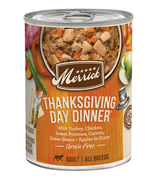 Merrick Grain Free Thanksgiving Day Dinner In Gravy Adult Dog Food - 12.7 oz - The Pet Source
