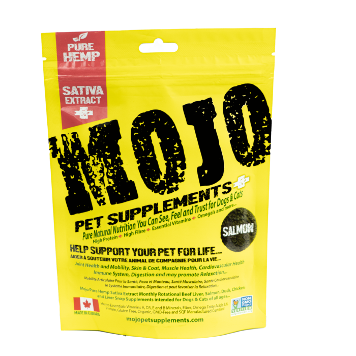 Mojo Pet Supplements Full-Spectrum Hemp Sativa Chewable Tablets Salmon - 138g