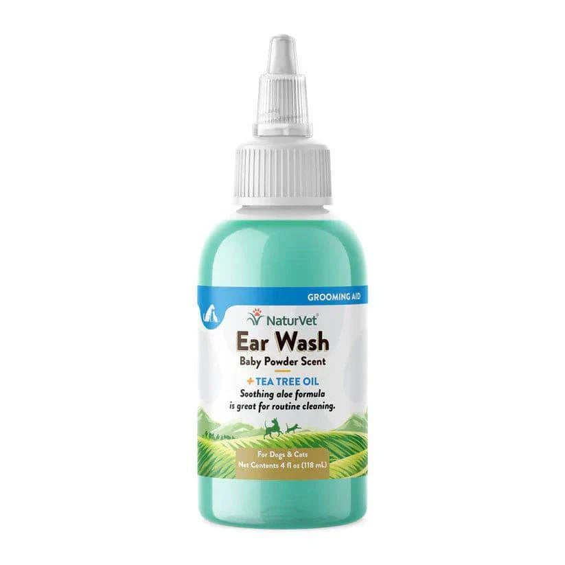 NaturVet Ear Wash Liquid - 4oz - The Pet Source