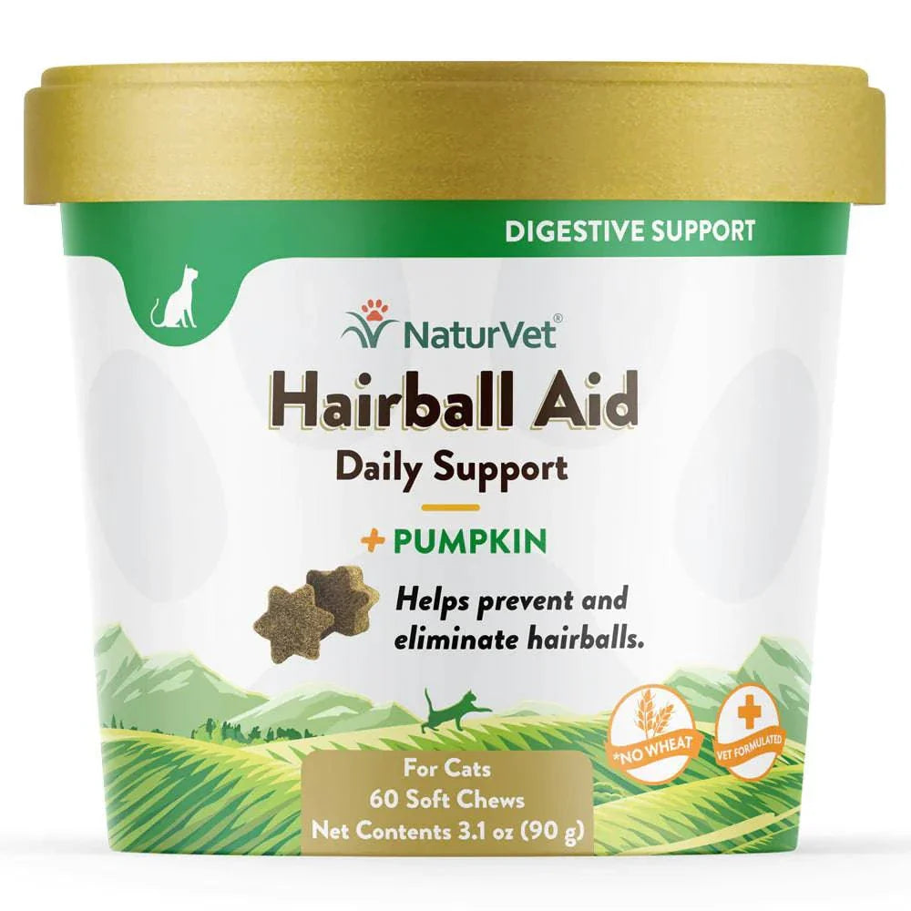 NaturVet Hairball Aid - 60ct - The Pet Source