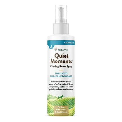 NaturVet Quiet Moments Cat Calming Room Spray - 8oz - The Pet Source
