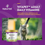 NaturVet VitaPet Adult Daily Vitamins Cat Soft Chews - 60ct - The Pet Source