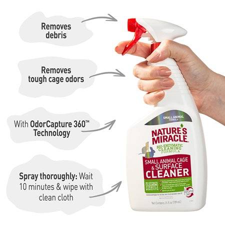 Small Animal Cage & Surface Cleaner - 24oz - The Pet Source